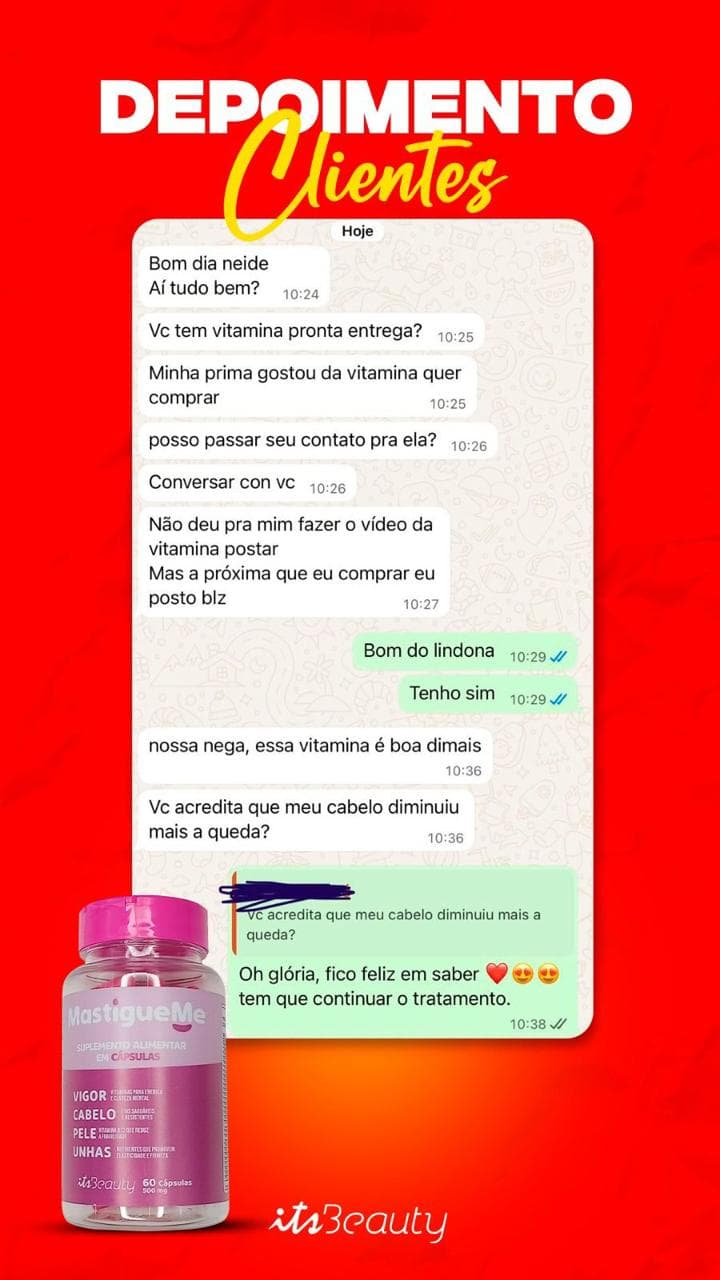 Depoimento real cliente MastigueMe